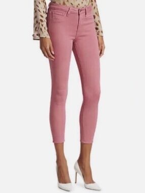 L'Agence Margot High Rise Skinny Jeans Wild Rose Pink Size 29
